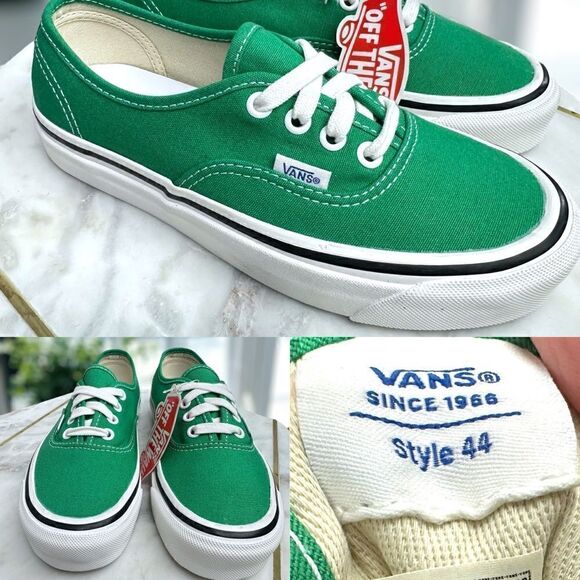 Vans Authentic 44 DX Anaheim Factory Og Emerald Green Sneakers 4.5 Men 6 Women - Picture 1 of 11